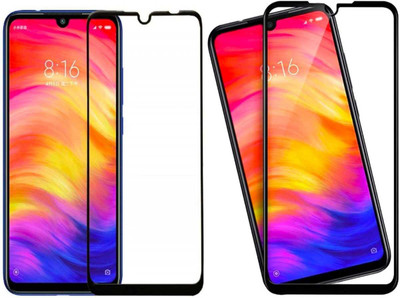 Nathaccessories Edge To Edge Tempered Glass for REDMI NOTE 7 REDMI NOTE 7S NOTE 7 PRO(Pack of 2)
