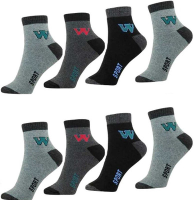Akeeta Men & Women Solid Ankle Length(Pack of 8)