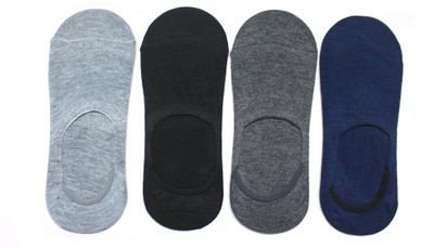 Kalaneet Unisex Solid Peds/Footie/No-Show(Pack of 4)
