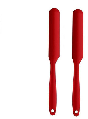 allteckin SiliconeButter Knife Non-Stick FlexibleBaking and Cooking | Pack of 02 | Red Non-Stick Spatula(Pack of 2)