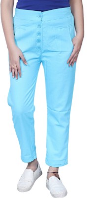 VESICLE Regular Fit Men Blue Trousers