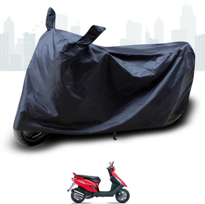 KEDIT Two Wheeler Cover for Bajaj(Kristal, Black)