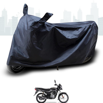 KEDIT Two Wheeler Cover for Bajaj(Platina 100 DTS-i, Black)