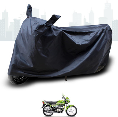 KEDIT Two Wheeler Cover for Hero(HF Deluxe Eco, Black)
