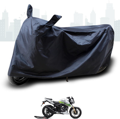 KEDIT Two Wheeler Cover for TVS(Apache RTR 200, Black)