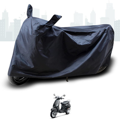 KEDIT Two Wheeler Cover for Vespa(Vespa VXL 125, Black)