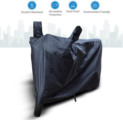 KEDIT Two Wheeler Cover for Hero(Splendor I Smart, Black)