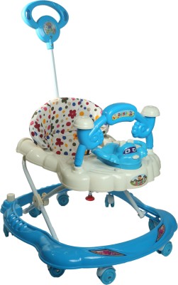 EVOHOUSE Musical 3-in-1 Walker With Parent Rod(Blue)