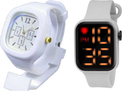 dmash WHITE&BLACK WATCH SET09A Analog Watch  - For Couple