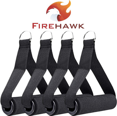 LCARNO 4 Pcs Exercise Handles Cable Machine Attachments Resistance Bands Grips Handles Multi-training Bar
