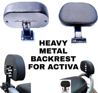 imad NEW DESIGN HEAVY METAL BACKREST FOR HONDA AVTIVA Bike Headlight Grill(Black)
