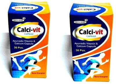 Green Herbs Calcivita capsule pack of 2 (30+30) Capsules(2 x 30 g)