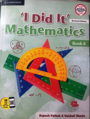 I DID IT MATHEMATICS - 8(SOFT BOUND, RUPESH PATHAK)