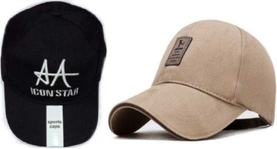 b for u Solid Sports/Regular Cap Cap(Pack of 2)