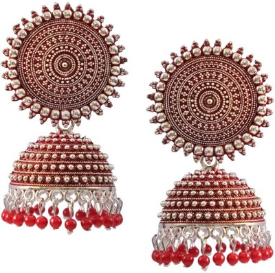 Happy Stoning Stylish Designer Jhumka Earring Brass Jhumki Earring