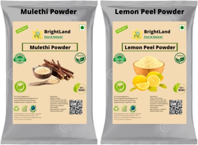 Brightland Combo of Skin care 50gm Lemon powder 50gm Mulethi powder(100 g)