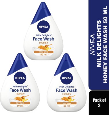 NIVEA Milk Delights Honey  (PO 3 X 50ML) Face Wash(150 ml)