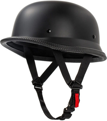 3eiye`s German Retro Style World War Inspired Half Helmet Motorbike Helmet(Black)