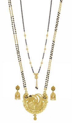 RAMDEV ART FASHION JEWELLERY Alloy Gold-plated Gold Jewellery Set(Pack of 1)