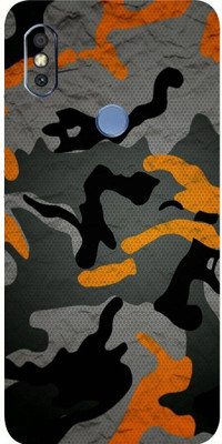 BUGGU Mi Redmi Y2 Mobile Skin(Ultra Super Camouflage Military Orange Skin With High Matte Finish.)