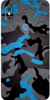 TJ CREATION Mi Redmi Y2, Mi Redmi Y2 Mobile Skin(Ultra Super Camouflage Military Blue Skin With High Mattte Finish.)