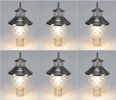 PR Prashant PR-Zed-PO6 Gate Light Outdoor Lamp(Silver)