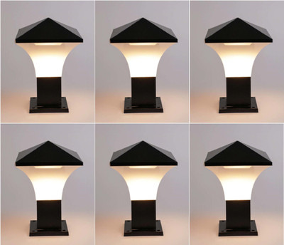 PR Prashant PR-Fentam-PO6 Gate Light Outdoor Lamp(Black, White)