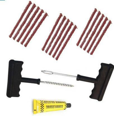 meenu arts STRIPS-C-15 Tubed Tyre Puncture Repair Kit