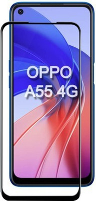 COVJ Edge To Edge Tempered Glass for OPPO A55(Pack of 1)