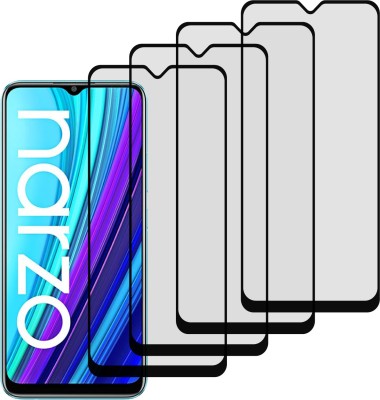 KITE DIGITAL Edge To Edge Tempered Glass for Realme Narzo 30A(Pack of 4)