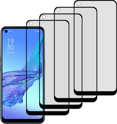 KITE DIGITAL Edge To Edge Tempered Glass for Oppo A53(Pack of 4)