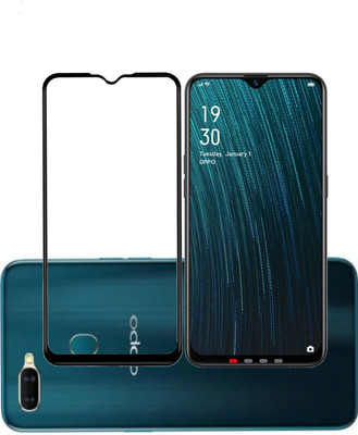 TSASSOCIATES Edge To Edge Tempered Glass for Oppo A5S(Pack of 4)