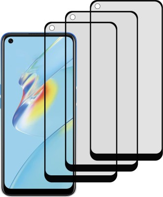 KITE DIGITAL Edge To Edge Tempered Glass for Oppo A74 (4g)(Pack of 3)