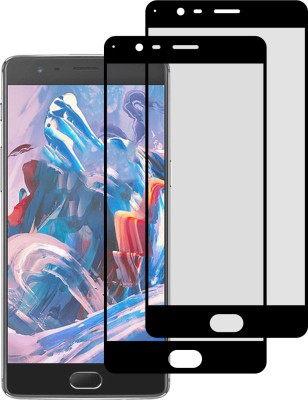 KITE DIGITAL Edge To Edge Tempered Glass for OnePlus 3 / 3T(Pack of 2)