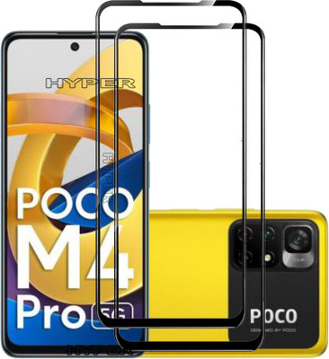 Hyper Tempered Glass Guard for Poco M4 Pro 5g(Pack of 2)