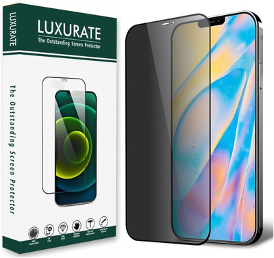 LUXURATE Tempered Glass Guard for iphone 12 Pro Max(Pack of 1)