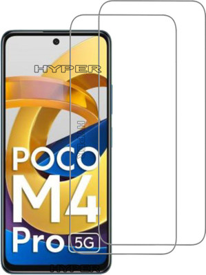 Hyper Tempered Glass Guard for Poco M4 Pro 5g(Pack of 2)
