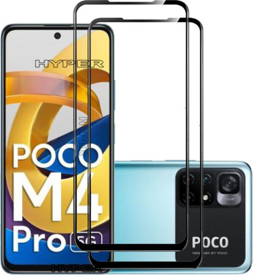 Hyper Tempered Glass Guard for Poco M4 Pro 5g(Pack of 2)