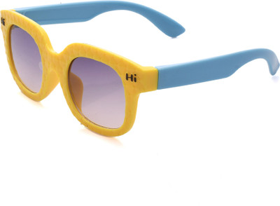 Soku Shopee Rectangular Sunglasses(For Boys & Girls, Black)