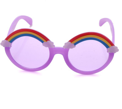 Soku Shopee Rectangular Sunglasses(For Boys & Girls, Violet)