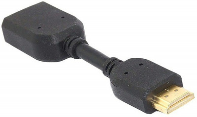 TECHON  TV-out Cable High Speed HDMI Male to Female Swivel Adapter HDMI Extension Cable for computer(Black, For Computer)