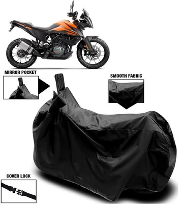 AutoFave Two Wheeler Cover for KTM(390 Adventure, Black)