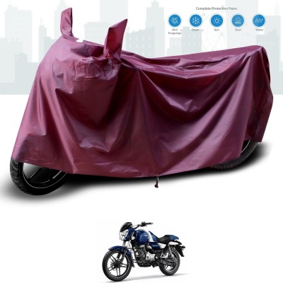 KEDIT Two Wheeler Cover for Bajaj(V15, Maroon)