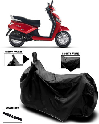 Autoprime Two Wheeler Cover for Mahindra(Gusto, Black)