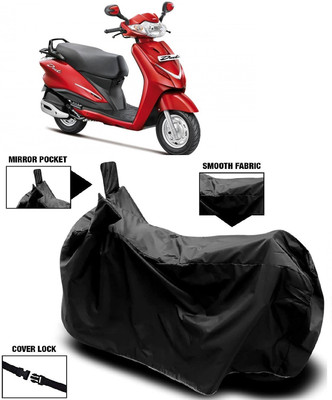 Autoprime Two Wheeler Cover for Hero(Duet LX 110CC, Black)