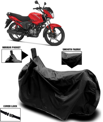 AutoKick Two Wheeler Cover for Hero(MotoCorp Glamour, Black)