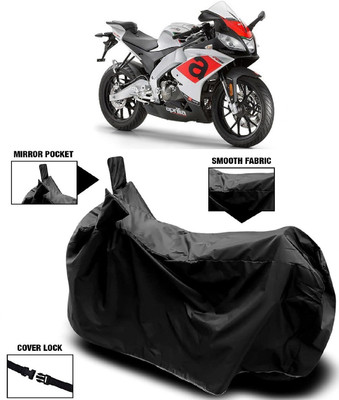 AutoFave Two Wheeler Cover for Aprilia(SR 150, Black)