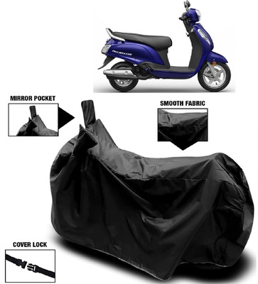 ANTOFY Two Wheeler Cover for Suzuki(New Access 125, Black)
