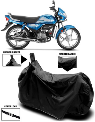 AutoFave Two Wheeler Cover for Hero(HF Deluxe, Black)