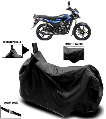 AutoFave Two Wheeler Cover for Bajaj(Platina 110 H-Gear BS6, Black)